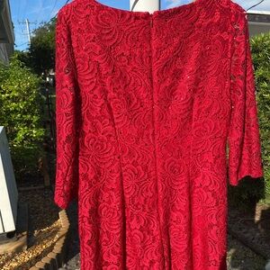 Womens Jessica Howard’s Red 8P floral pattern dress